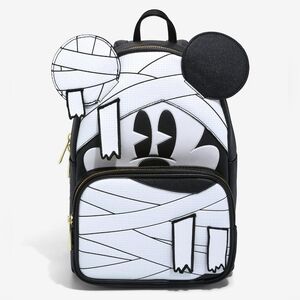 Her Universe Mickey Black and White Mummy Backpack NWOT